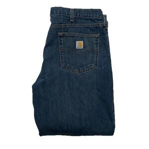 Carhartt Mens Relaxed Fit Blue Denim Jeans 40x30 RN 14806 BD1483